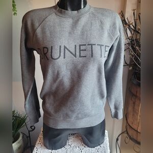 Brunette The Label Grey Classic Sweatshirt S